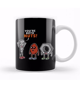 Funny You re Both Nuts Hilarious Pun Screw Tools Kupa Bardak Porselen