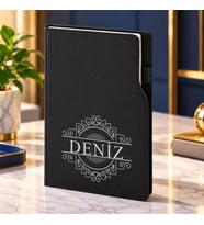 BK Gift Kişiye Özel İsimli 374 Termo Deri 2027 Ajanda-11, Günlük Ajanda 17x24 cm