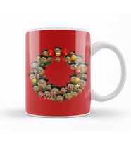 Kim Jong un Multiface Christmas Wreath Kupa Bardak Porselen
