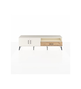 Arges TV Ünitesi 2 Raflı Tek Çekmeceli 2 Kapaklı 176x30x51 Aytaşı-Aytaşı/Çam