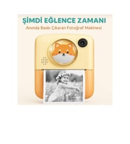 ANLIK TERMAL YAZICILI DİJİTAL ÇOCUK KAMERASI 2.4 İNÇ HD ŞİPŞAK FOTOĞRAF MAK