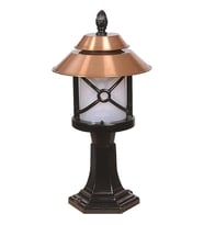 AVONNI BSU-68049-BKR-KOP Kahverengi/Siyah Boyalı Dış Mekan Aydınlatma E27 Aluminyum Polikarbon Cam 30cm