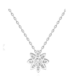 PAPATYA 925 AYAR SWAROVSKİ TAŞLI KOLYE