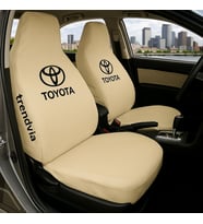 Toyota Araç Ön ve Arka Koltuk Kılıfı – Penye Oto Servis Koruma Kılıfı (Bej)