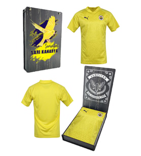 Fenerbahçe Orijinal A Takım Futbolcu Antrenman T-Shirt Ahşap Kutulu (Sarı)