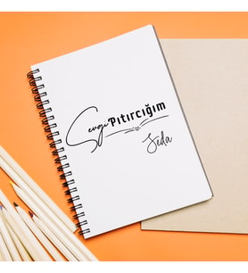 Sevgi Pıtırcığım Tasarımlı Defter Kişiye Özel