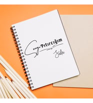 Sevgi Pıtırcığım Tasarımlı Defter Kişiye Özel