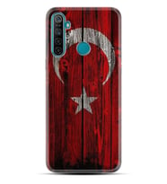 Realme 5i 5 Pro 6i 7 Pro 8 Kılıf Desemli Silikon Şanlı Türk Bayrağı 2 1317
