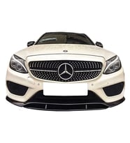 Mercedes W205 C180 Ön Ek Karlık Mat Siyah Plastik 2 Parça Ön Ek