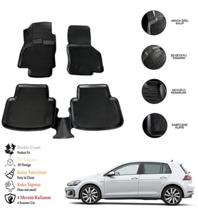 Vw Golf 7 2013 3D Havuzlu Paspas OTL