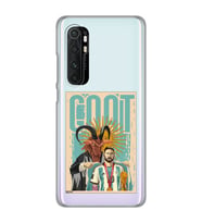 Xiaomi Mi Note 10 Lite Uyumlu Lionel Messi Desenli Şeffaf Telefon Kılıfı