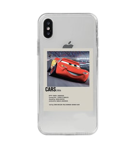 Iphone X / Xs Uyumlu Cars Mcqueen Desenli Şeffaf Telefon Kılıfı