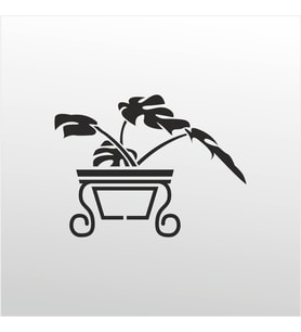 Folyo Sticker Çiçek 70cm Uzunluk (Karışık)