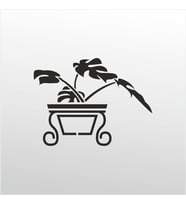 Folyo Sticker Çiçek 70cm Uzunluk (Karışık)