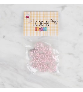 Crafts 8 Li Şefaf Pembe Düğme - 33