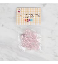 Crafts 8 Li Şefaf Pembe Düğme - 33