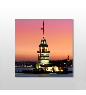 Kız Kulesi İstanbul Kanvas Tablo 140x140cm