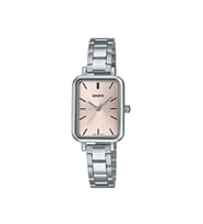 Casio LTP-V009D-4EUDF Dikdörtgen Kasa Metalik Kadın Kol Saati