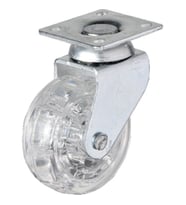 Hts 325 - 50x20 mm Şeffaf Makaralı Tablalı Teker 4 Adet TG-V 5053
