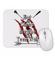Teen Wolf Eat Sleep Breathe Mouse Pad