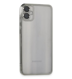 Samsung Galaxy Uyumlu, A05 Kılıf Razer Lensli Silikon - Gümüş