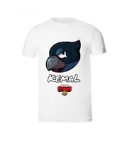 İsme Özel Brawl Stars Yazlık Çocuk Beyaz Tişört Kısa Kollu Unisex