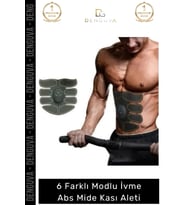 Özel Üretim 6 Farklı Modlu Kumandalı Pedli Ritim Yumuşak İvme Six Pad Abs Mide Kası Aleti