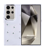 Microsonic Samsung Galaxy S24 Ultra Kılıf PrettyCharm Tulip (Yeşil)