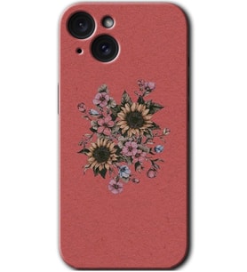 İphone 15 Plus Kılıf HD Desen Baskılı Kılıf - Retro Çiçek