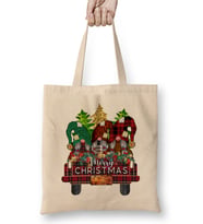 Yılbaşı Yeni Yıl Konseptli Merry Christmas 022 Bez Çanta Uzun Saplı