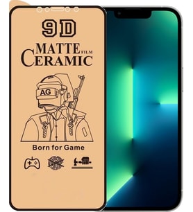 Apple Uyumlu   iPhone 13 Pro Ekran Koruyucu 9D Mat Seramik Nano Tam Kaplayan
