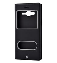 Galaxy J3 Kılıf Dolce Kapaklı Kılıf (Siyah)