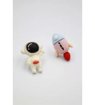 Astronot Hamur Küpe - ÇOK RENKLİ