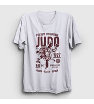 Presmono Unisex Beyaz Kano Jigoro Ufc Mma Judo T-Shirt 502961tt
