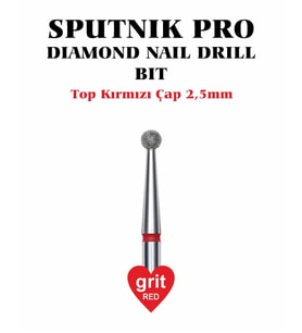 Elmas Top Freze Kırmızı Çap 2,5mm