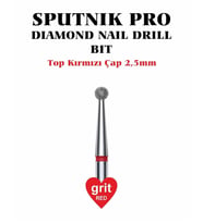 Elmas Top Freze Kırmızı Çap 2,5mm