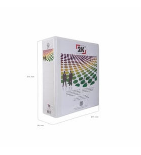 FİRMA EVRAK SUNUM KLASÖRÜ A4 PVC 9 CM 2 HALKALI (650 YAPRAK) 28X32 CM (Beyaz)