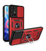 Coverzone Xiaomi Redmi Note 11 ?le Uyumlu PhoenixShield S�rg�l� Sistem Kamera Korumal? Kapak Tam Koruma Manyetik Vega Kapak K?rm?z?