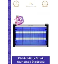 #SivrisinekÖldürücü 37x25 cm 6W 2000V Çift Floresan Mor Işık Etkili Güçlü Yazlık Balkon Kafe Lokanta