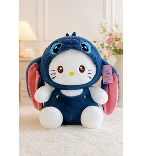 stitch kostümlü hello kitty peluş sevimli peluş 30 cm