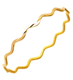 22 Ayar Zikzaklı Ajda Bilezik 10 Gr. (Sarı)