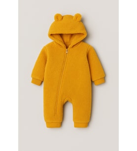 Unisex Bebek Çocuk Kışlık Peluş Welsoft Uyku Tulumu - Kahverengi