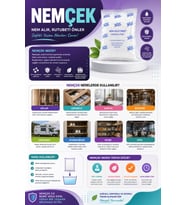 Nemçek Nem Alıcı Rutubet Giderici Küf Önleyici Koku Giderici Korozyon Önleyici 2500 Gr 10 Paket