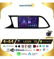 Seat Leon 4GB + 64GB 2012-2020 Model Android 13 Kablosuz Carplay Navigasyon Multimedya Sistemi