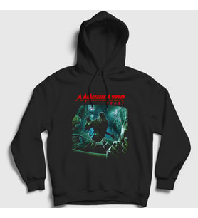 Presmono Unisex Siyah Feast Annihilator Kapüşonlu Sweatshirt 464718tt