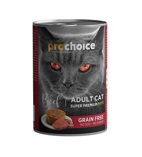 Pro Choice Sigir Etli Sekersiz Tahilsiz Ezme Yetiskin Kedi Konservesi 400gr