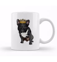 French Bulldog Artwork Kupa Bardak Porselen