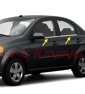 Chevrolet Aveo HB Krom Cam Çıtası 2005-2011 Paslanmaz Çelik