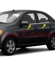 Chevrolet Aveo HB Krom Cam Çıtası 2005-2011 Paslanmaz Çelik