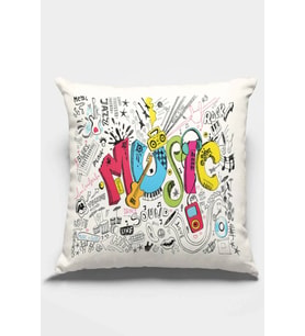 Çok Renkli Pop Art Çift Taraflı Yastık Kırlent Kılıfı KRL030